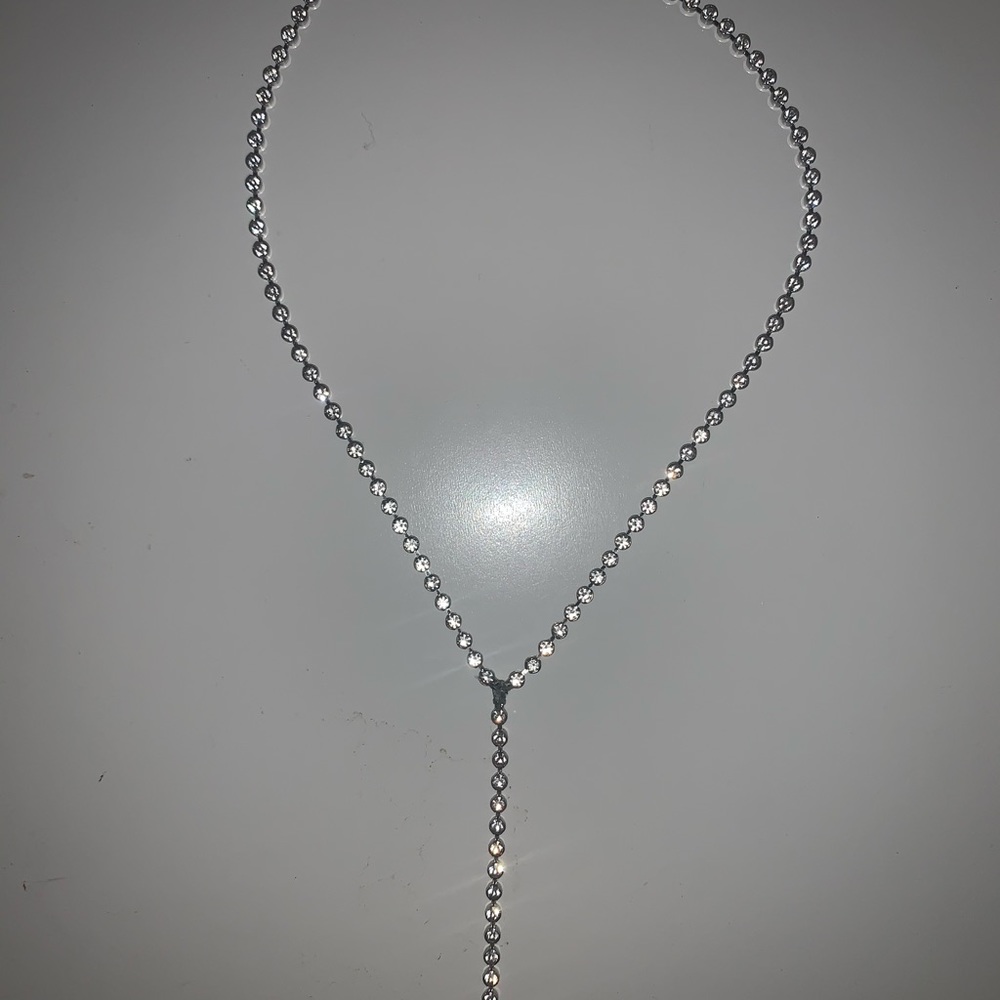 Beautiful diamond drop necklace